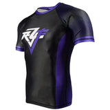 Purple Short Sleeve Ranked Rash guard.