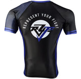 Blue Short Sleeve Ranked Rash Guard🔥