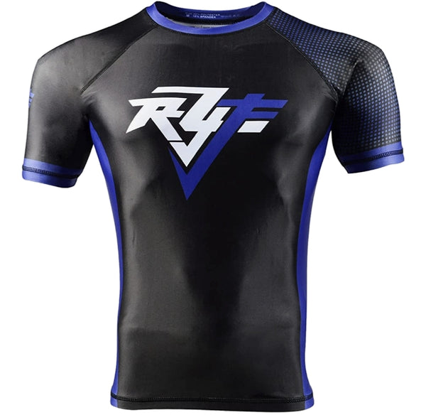 Blue Short Sleeve Ranked Rash Guard🔥