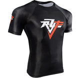 Black Belt Rank Rashguard With Red F!