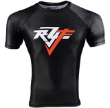 Black Belt Rank Rashguard With Red F!