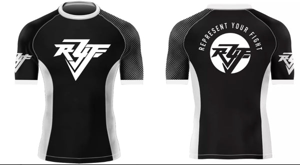 White Rank Short Sleeve BJJ/MMA Rash Guard!