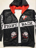 Fight Back Zip Up Sublimated Hoodie. 50%Off Limited Time Only!